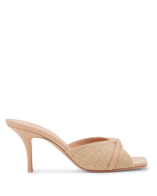 Malone Souliers Natural Patricia 70mm Jute Mules