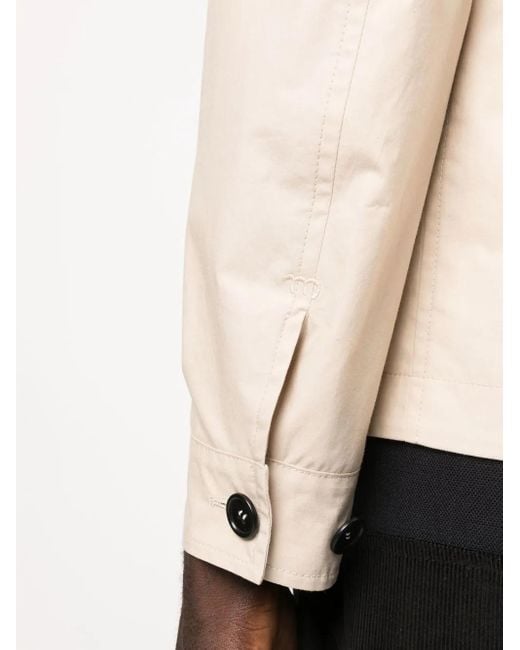 Meta Campania Collective Natural Cuban-Collar Organic-Cotton Shirt-Jacket for men