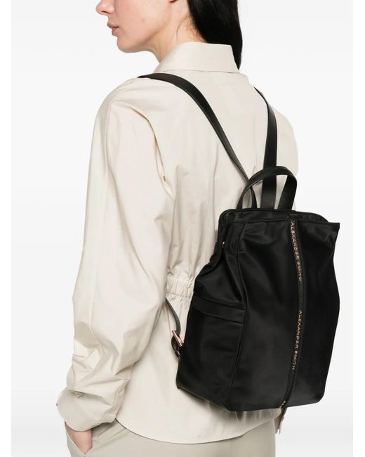 Alexander Smith Black Daisy Backpack