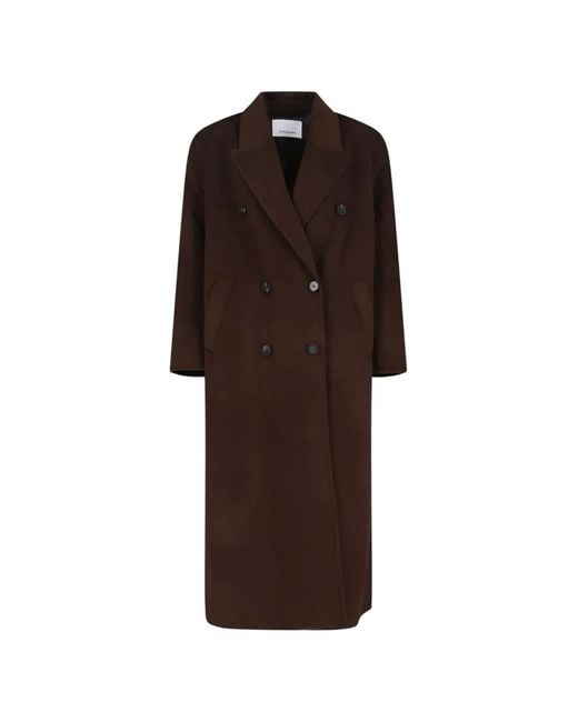 Frankie Shop Brown Doppelreihiger Gaia Mantel