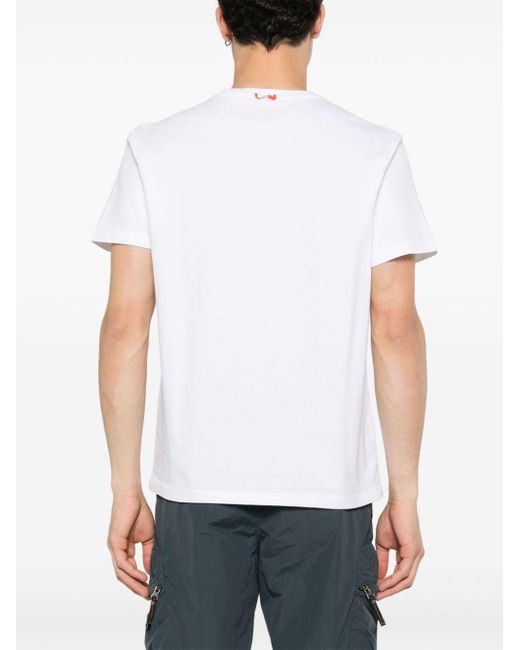Parajumpers White Rescue Cotton T-shirt for men