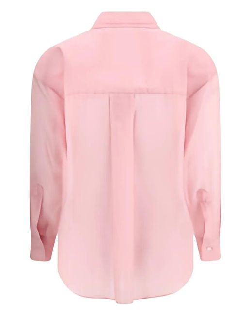 Sara Roka Pink Pocket-Detail Shirt