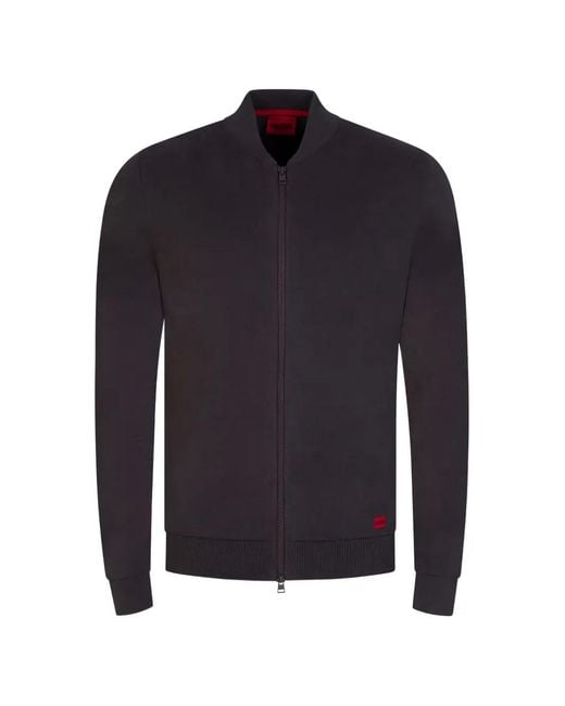 HUGO Blue Zip-Up Sweater for men