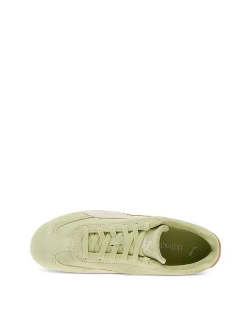 PUMA Green Speedcat Suede Sneakers