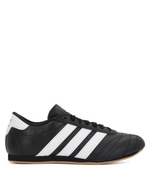 Adidas Black Taekwondo 3-Stripes Sneakers