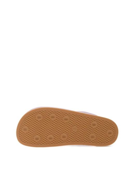 Adidas Purple Adimule Logo-Embossed Slippers