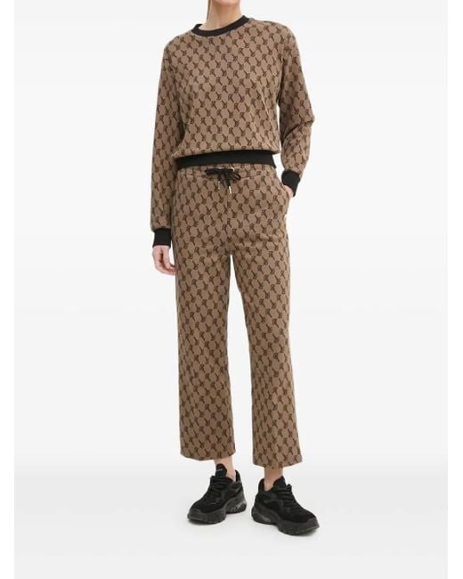 Joop! Natural Monogram-Print Sweatshirt