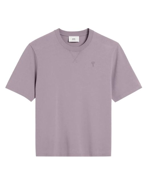 AMI ロゴ Tシャツ Purple