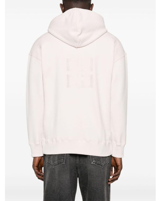 Givenchy Pink 4g-embroidered Hoodie for men