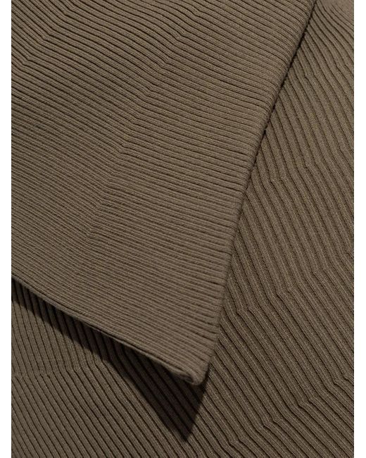 Top de canalé Rick Owens de color Gray
