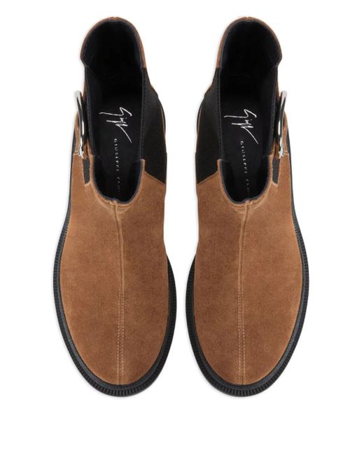 Giuseppe Zanotti Brown Mairi Buckle Boots