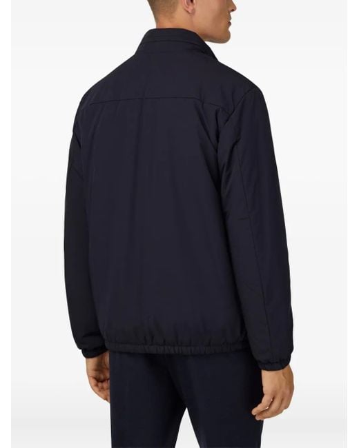 Boggi Blue Technical Bomber Jacket for men