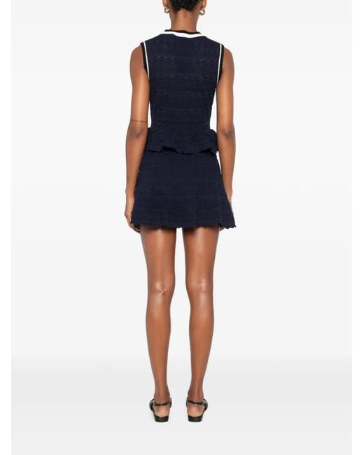 Self-Portrait Blue Dresses
