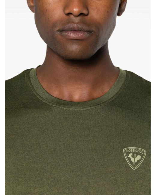 T-shirt con logo in rilievo di Rossignol in Green da Uomo