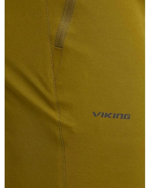 Viking Green Sequoia Bamboo Logo-Print Zip-Pocket Shorts for men