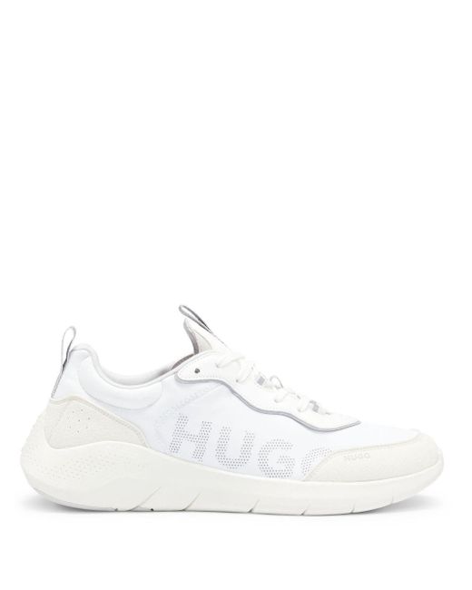 HUGO White Wayne Lace-up Sneakers for men