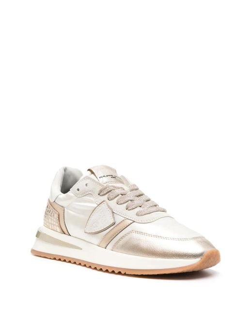 Philippe Model White Flat Shoes