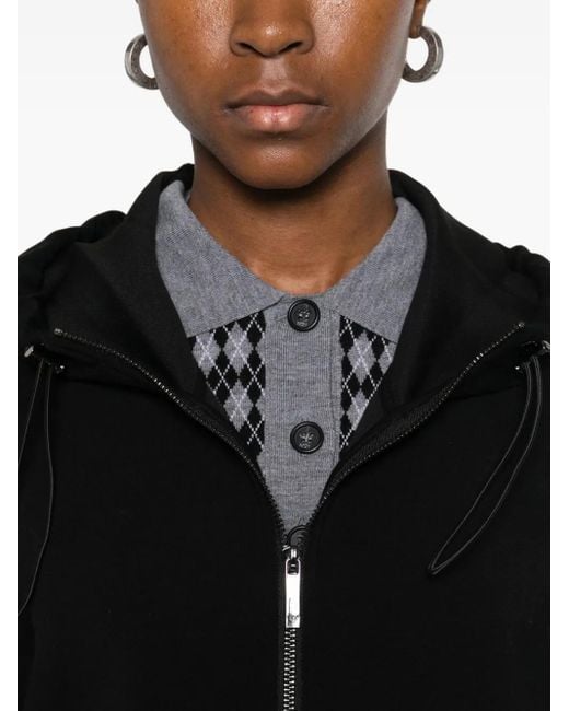 Emporio Armani Black Hooded Zip Jacket