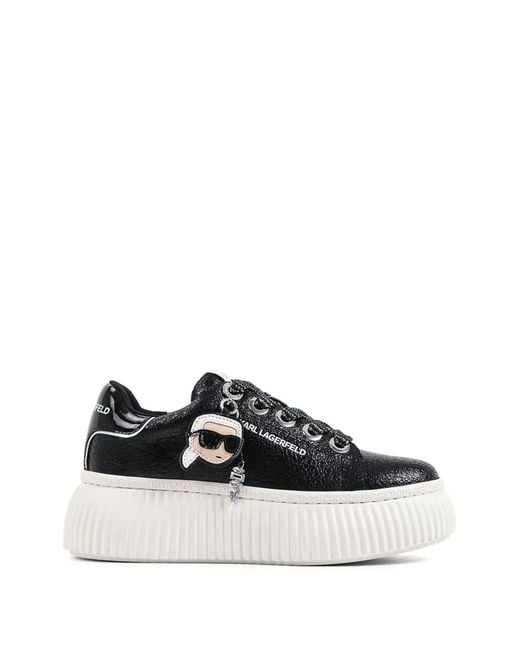 Karl Lagerfeld Black Ikon Nft Kreeper Sneakers