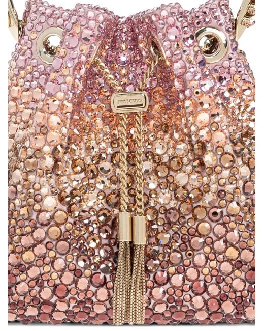 Bolso Bon Bon con cristales Jimmy Choo de color Pink