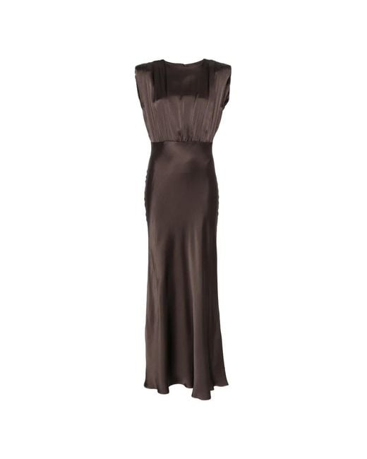 Semicouture Brown Casilda Maxi Dress