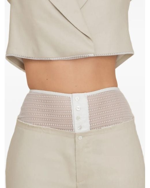 Contessa Mills White Laissez Trousers
