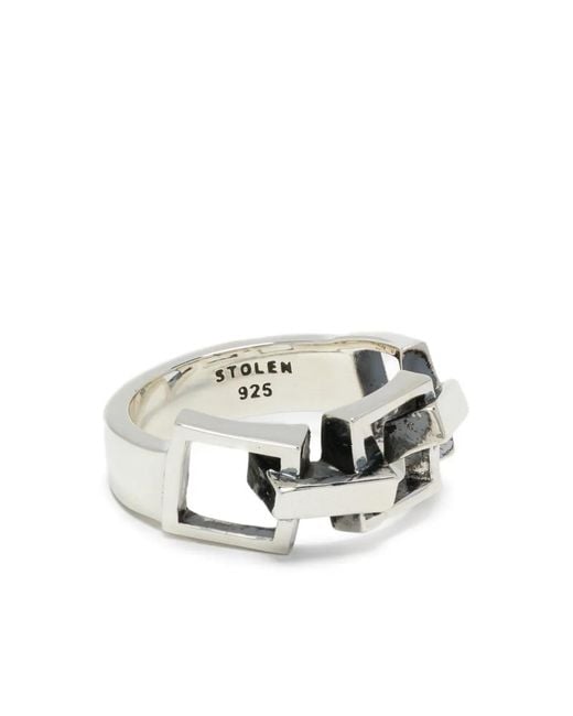 Stolen Girlfriends Club White Death Metal Ring