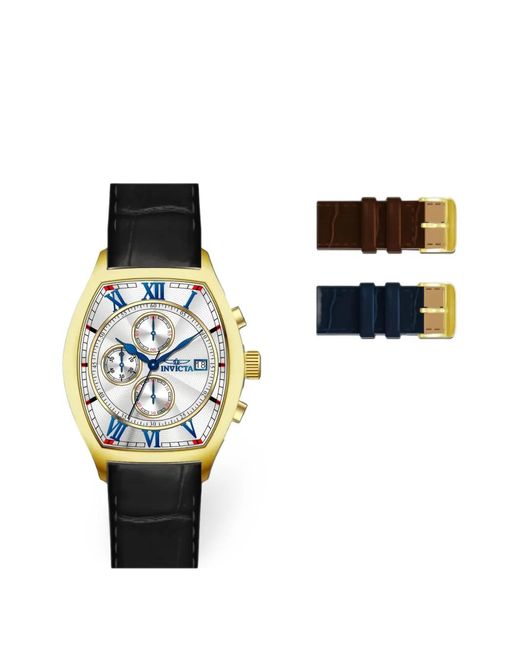 INVICTA WATCH White Specialty Tonneau-Case Chronograph 43Mm Watch for men