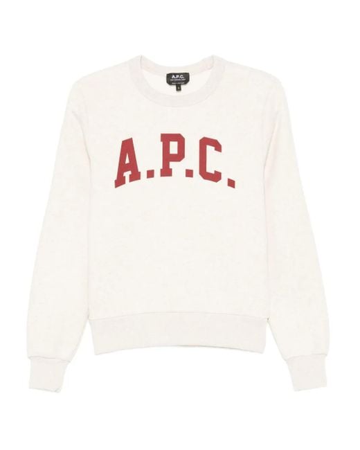 A.P.C. White Sweatshirt