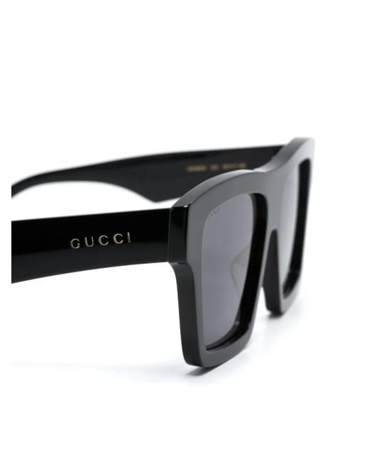 Gucci Gray Square-Frame Sunglasses for men
