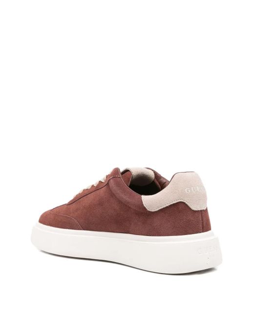 Guess Brown Suede Sneakers for men