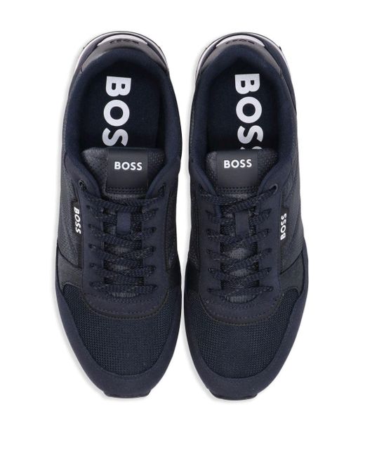 Boss Kai Runn Sneakers mit Einsätzen in Blue für Herren