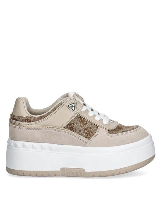 Guess White Ridgee 4G Sneakers