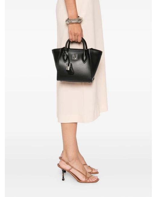 Ermanno Scervino Black Padlock-Detailing Tote Bag