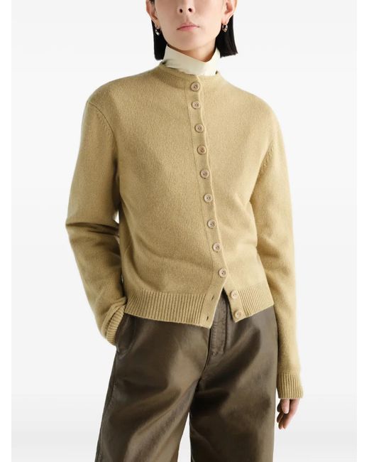 Lemaire Natural Reversible Buttoned Sweater