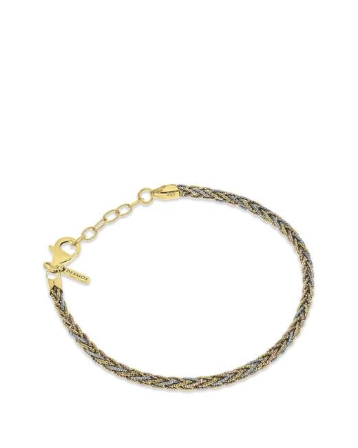 Desmo Metallic Interlace Braided-Design Bracelet