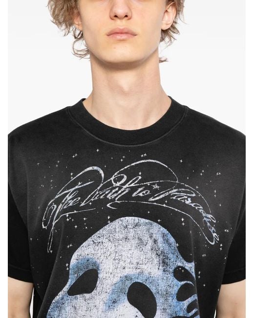 HELLSTAR Black Mask Graphic T-Shirt for men