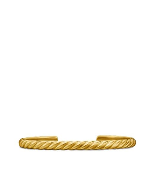 David Yurman Metallic 18Kt Sculpted Cable Cuff Bracelet (5.5Mm) for men