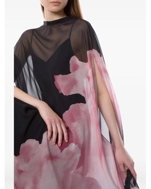Vestido de seda Alberta Ferretti de color Black