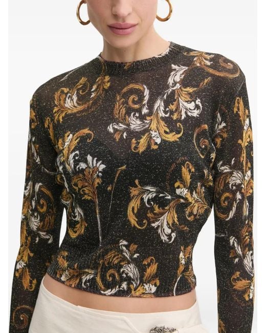 Versace Jeans Couture バロッコパターン プルオーバー Black