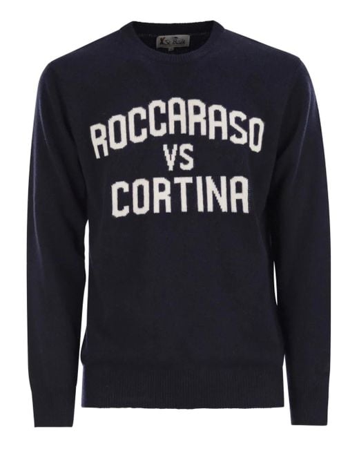 Mc2 Saint Barth Blue Heron Crew Neck Sweater for men