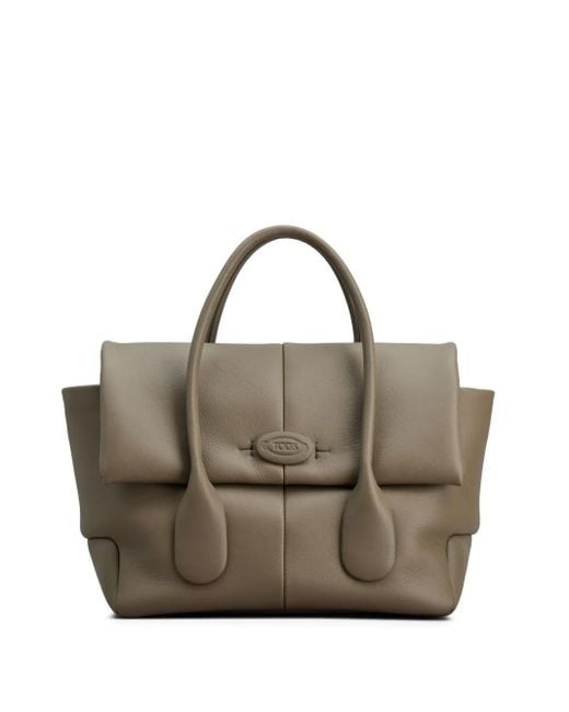 Tod's Metallic Di Bag Reverse Leather Small Handbag