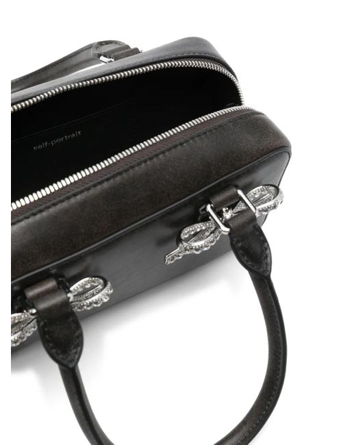Self-Portrait Black Mini Handtasche