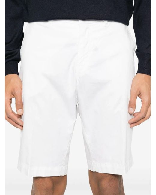 Fay White Twill Chino Sorts for men