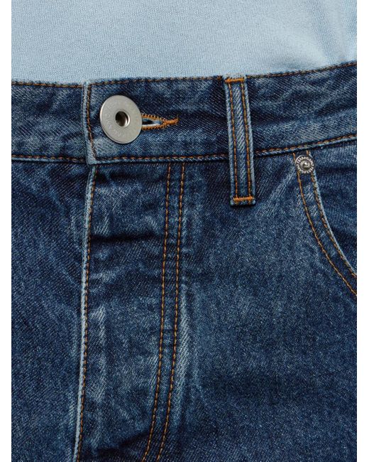 Ferragamo Blue Mid-Rise Straight Jeans for men