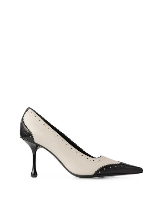 Jimmy Choo White Ixia 80 Pumps