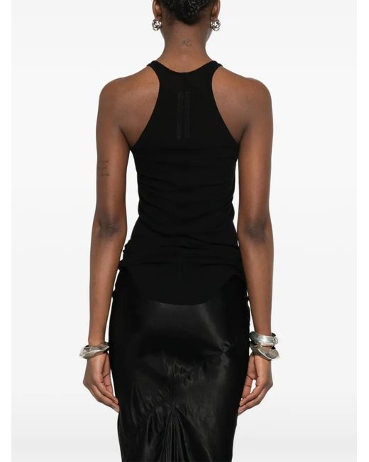 Rick Owens Black Ribbed Top