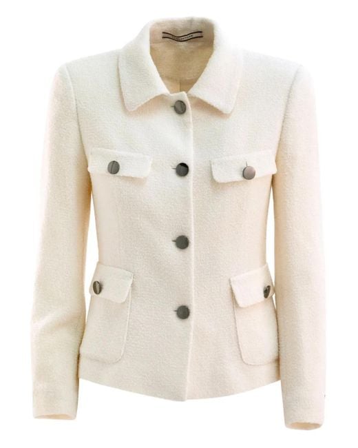 Tagliatore Natural Bouclé Jacket