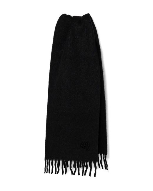 Ruslan Baginskiy Black Logo-Embroidered Scarf