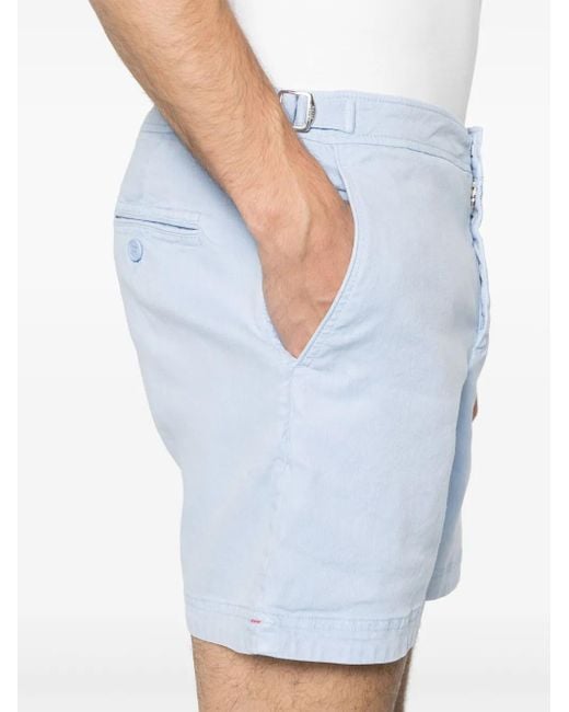 Orlebar Brown Blue Bulldog Mid-Rise Bermuda Shorts for men